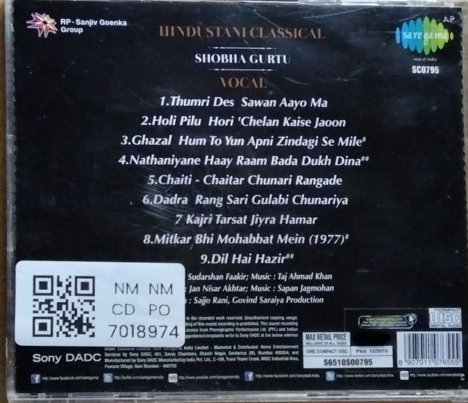 Shobha Gurtu - Musical Genius (CD)
