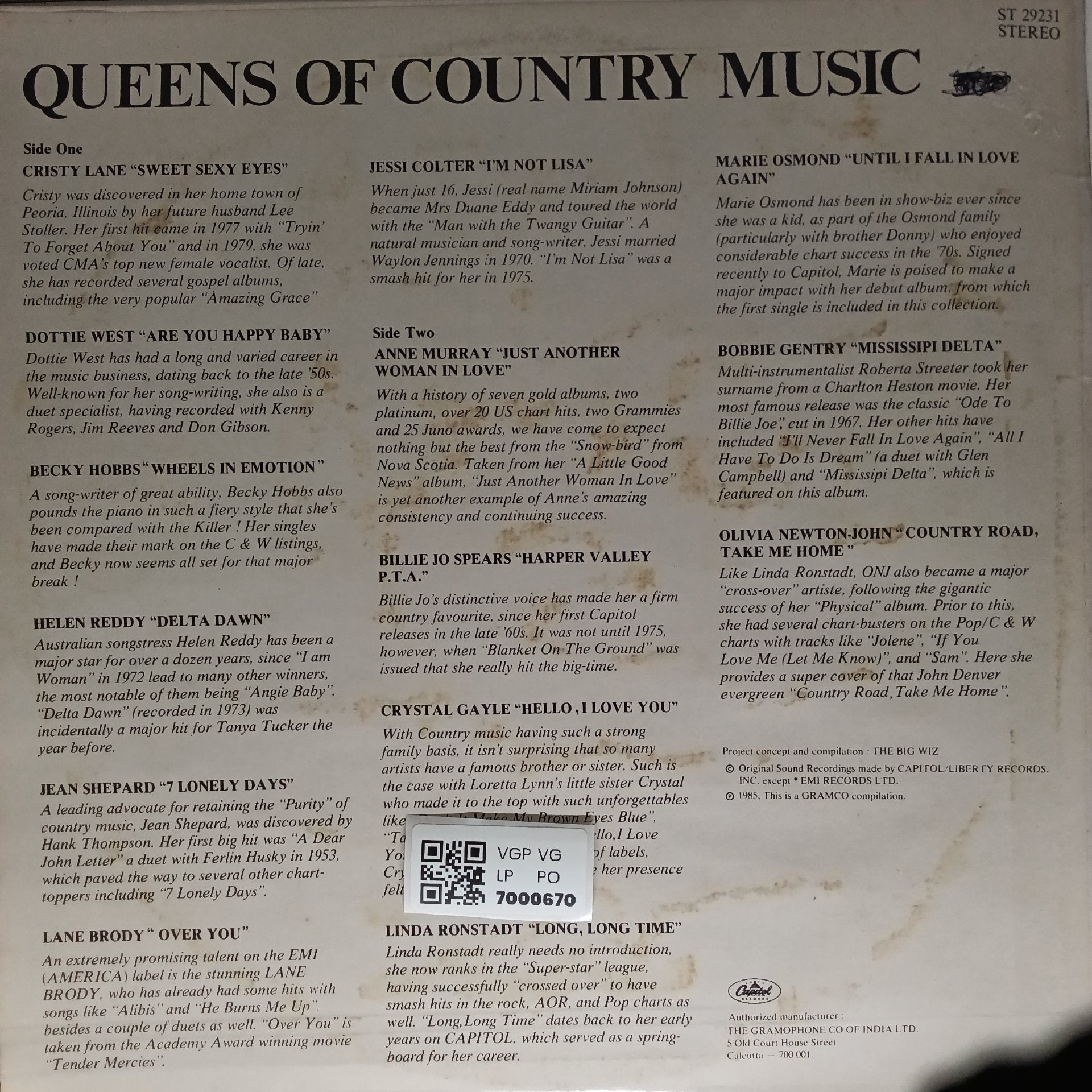Various - Queens of Country Music (Vinyl)