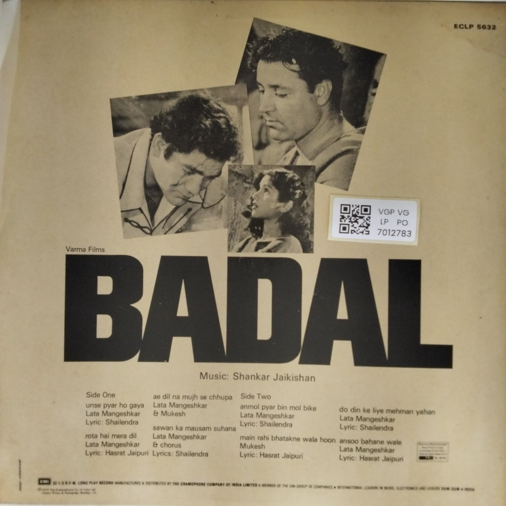 Shankar Jaikishan - BADAL (Vinyl)