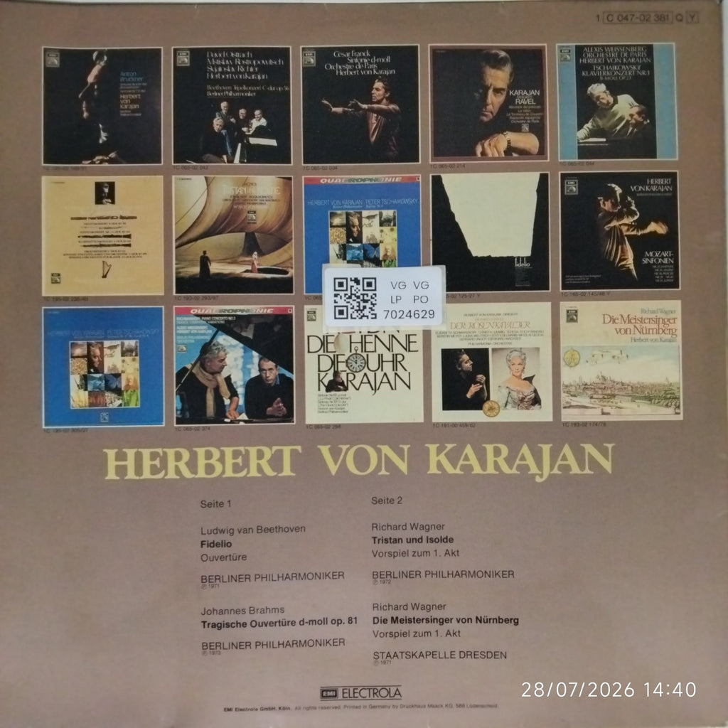 Herbert von Karajan - Beethoven Wagner Brahms (Vinyl)