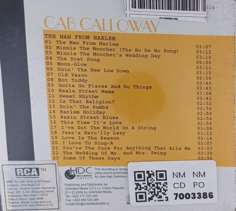 Cab Calloway - The Man From Harlem (CD)