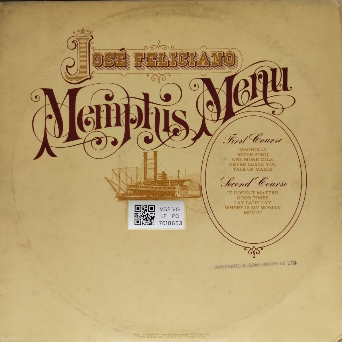 José Feliciano - Memphis Menu (Vinyl)