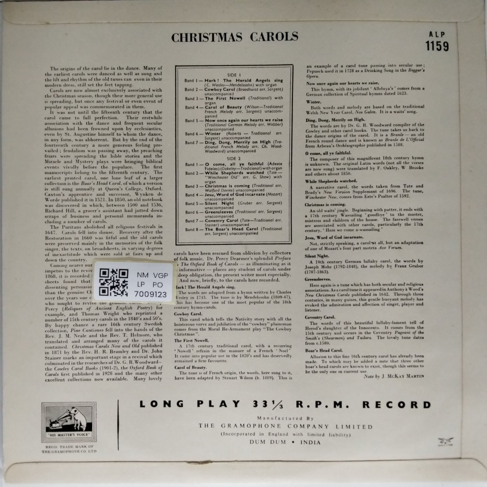 Royal Choral Society - Christmas Carols (Vinyl)
