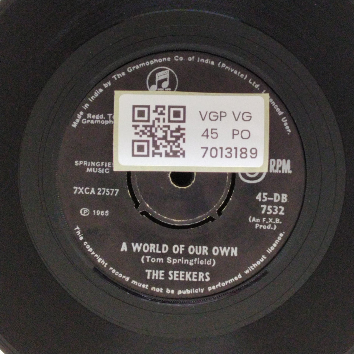 The Seekers - Sinner Man / A World of Our Own (45-RPM)