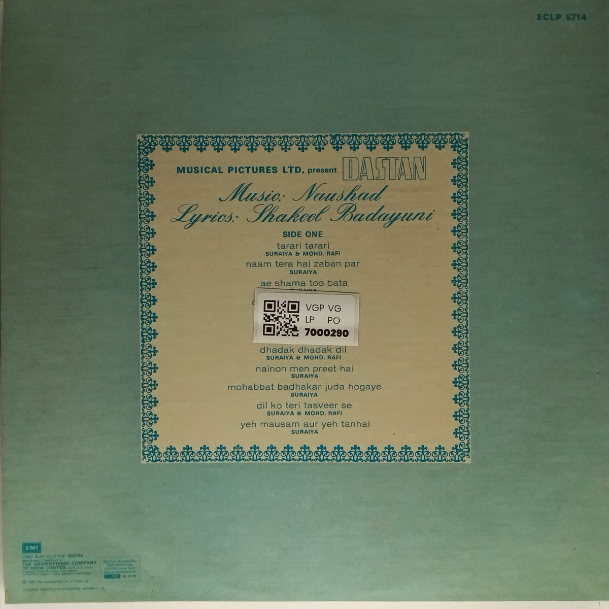 Naushad - Dastan (Vinyl)