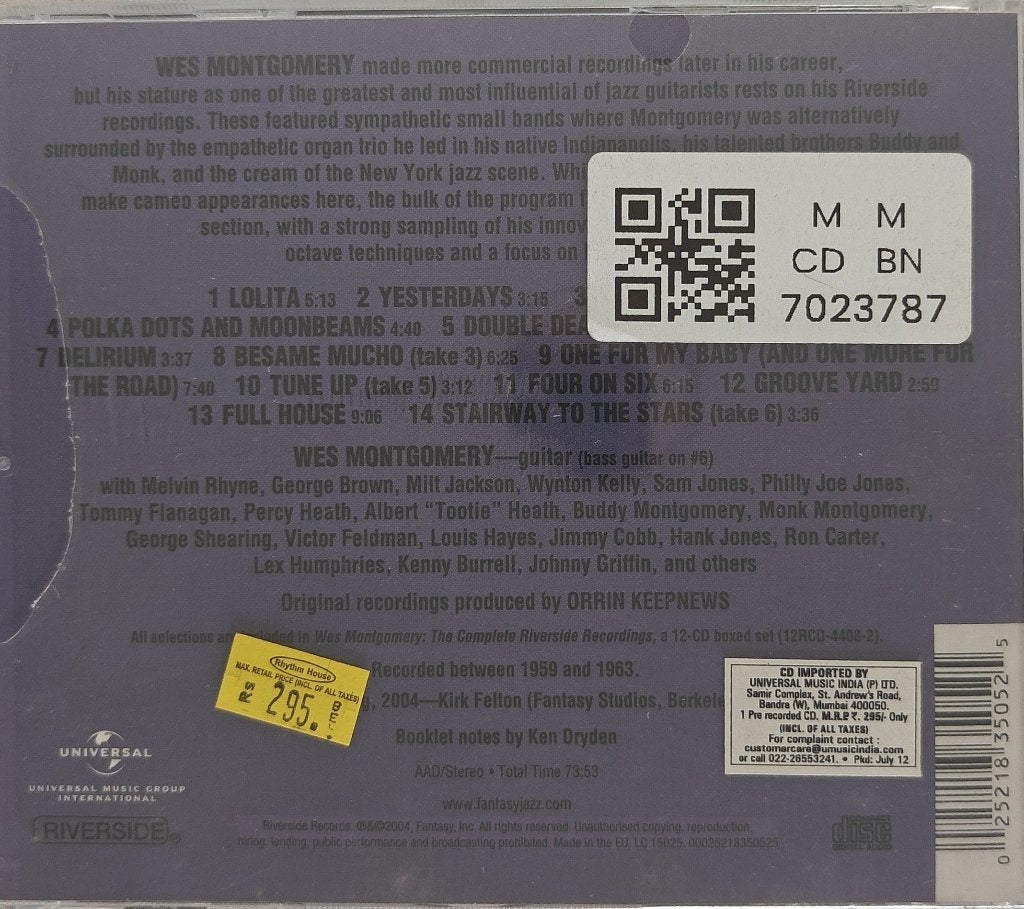 Wes Montgomery - The Best of Wes Montgomery (CD)