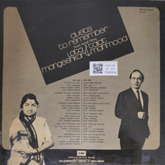 Lata Mangeshkar, Talat Mahmood - Duets to Remember (Vinyl)