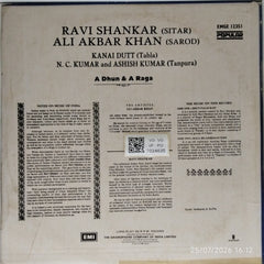 Ravi Shankar, Ali Akbar Khan - A Dhun & A Raga (Vinyl)