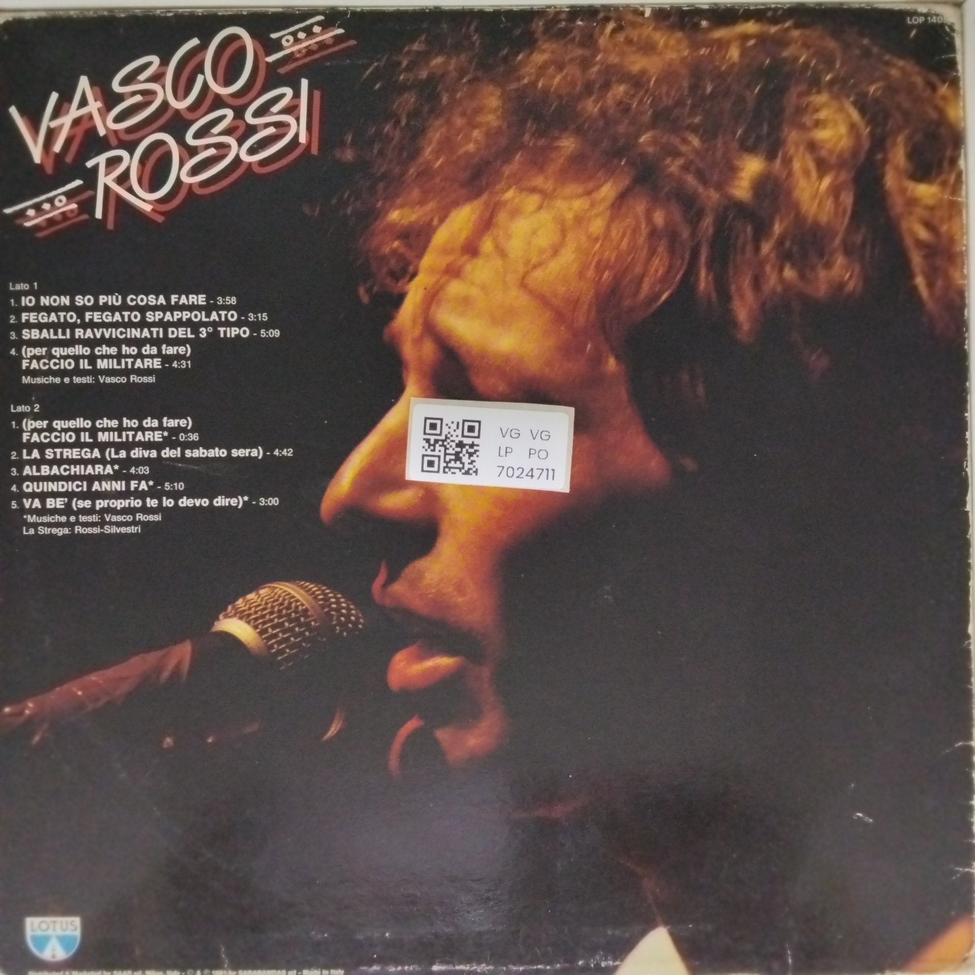 Vasco Rossi - Vasco Rossi (Vinyl)