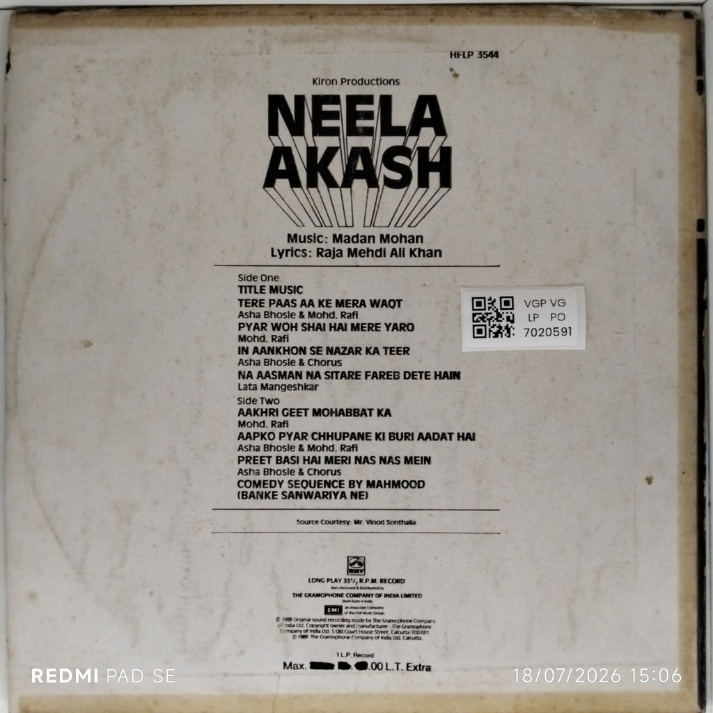 Madan Mohan - Neela Akash (Vinyl)