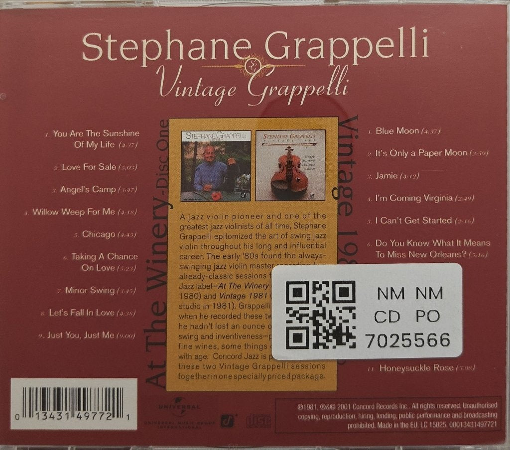 Stephane Grappelli - Vintage Grappelli (CD)