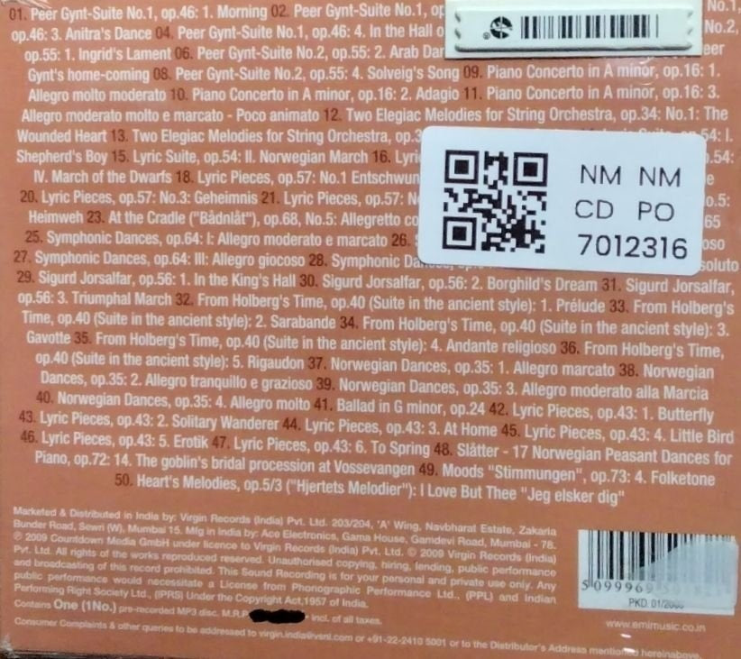 Grieg - 50 Best Loved Works (CD)
