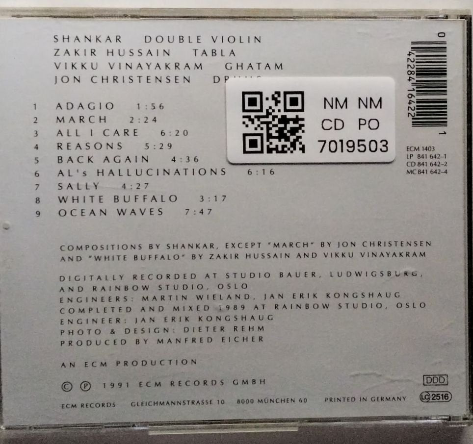 Shankar - M.R.C.S. (CD)