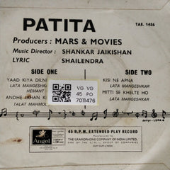 Shankar Jaikishan - Patita (45-RPM)