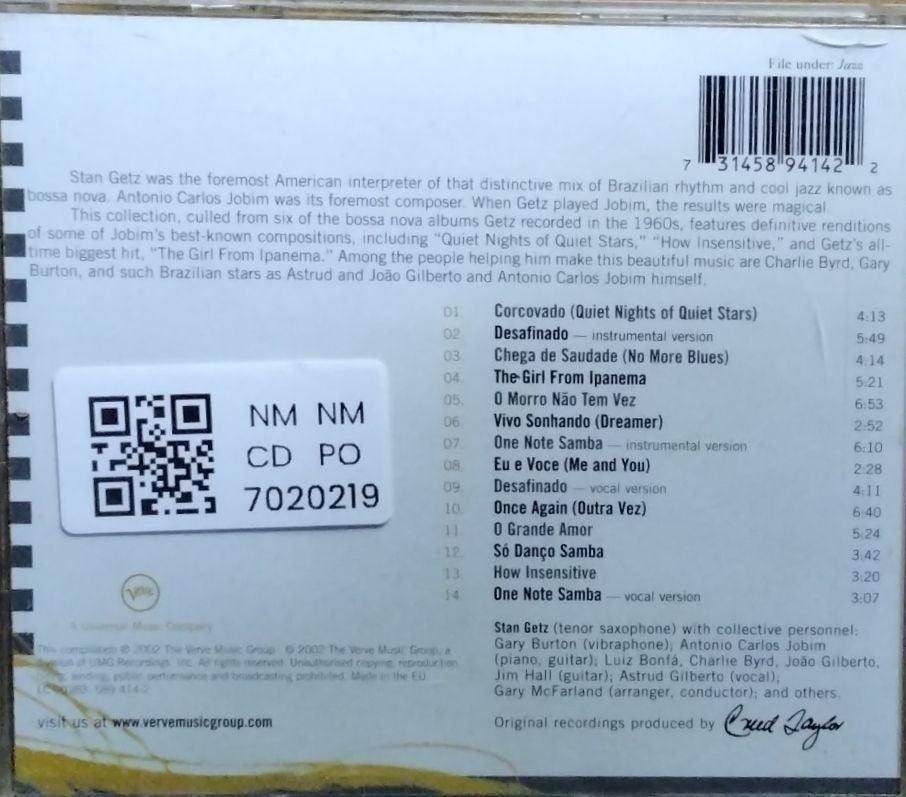 Stan Getz - Getz Plays Jobim: The Girl From Ipanema (CD)