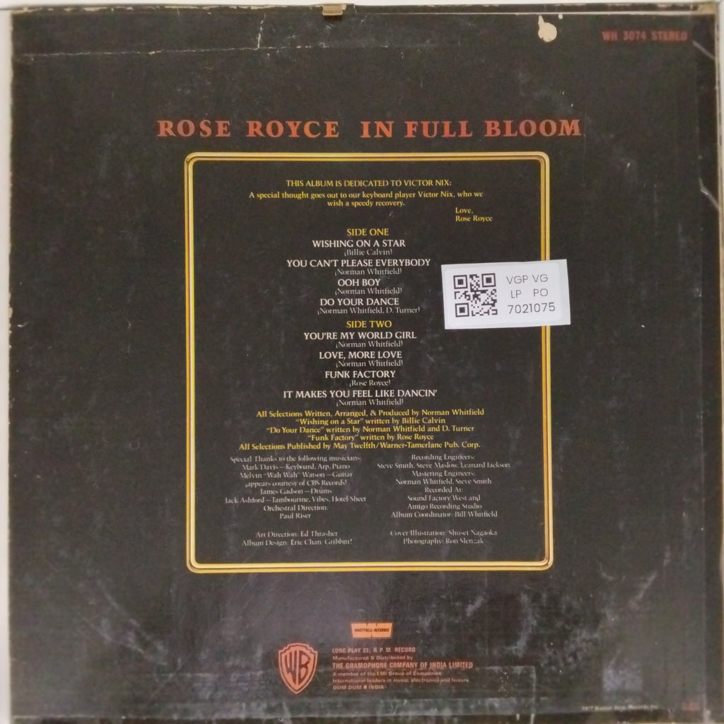 Rose Royce - In Full Bloom (Vinyl)