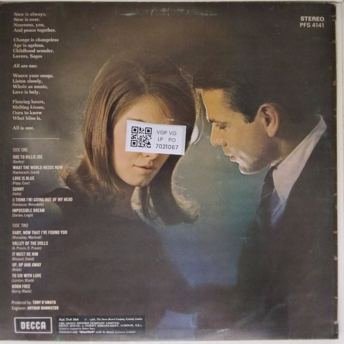 Ronnie Aldrich And His Two Pianos with The London Festival Orchestra - For Young Lovers (Vinyl)