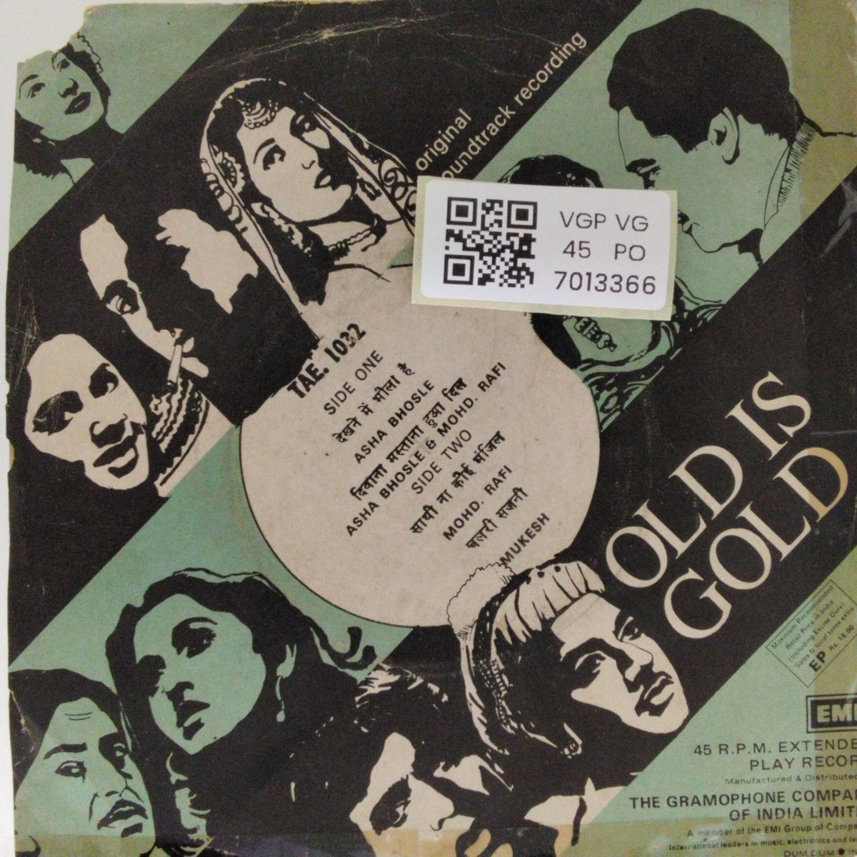 S. D. Burman - Bombai Ka Babu (45-RPM)