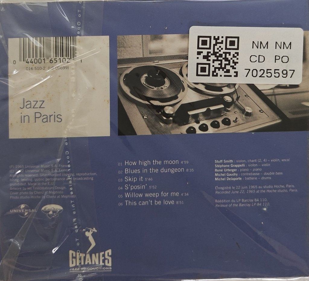 Stéphane Grappelli, Stuff Smith - Jazz in Paris: Stuff and Steff (CD)