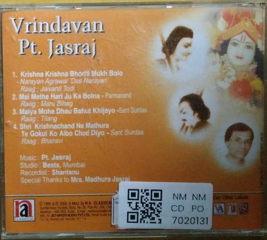 Pt. Jasraj - Vrindavan (CD)