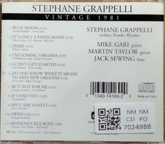 Stephane Grappelli - Vintage 1981 (CD)