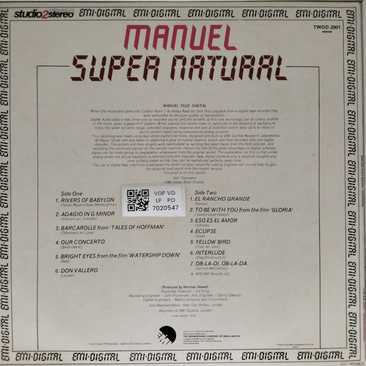 Manuel - Super Natural (Vinyl)