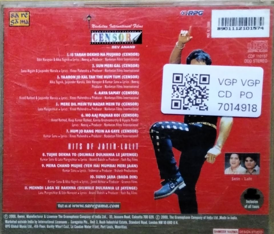 Jatin Lalit - Censor (CD)