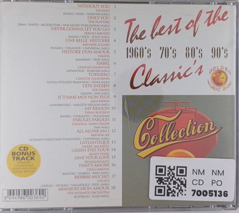 Various - The Best of the 1960's 70's 80's 90's Classics Collection Part 5 (CD)