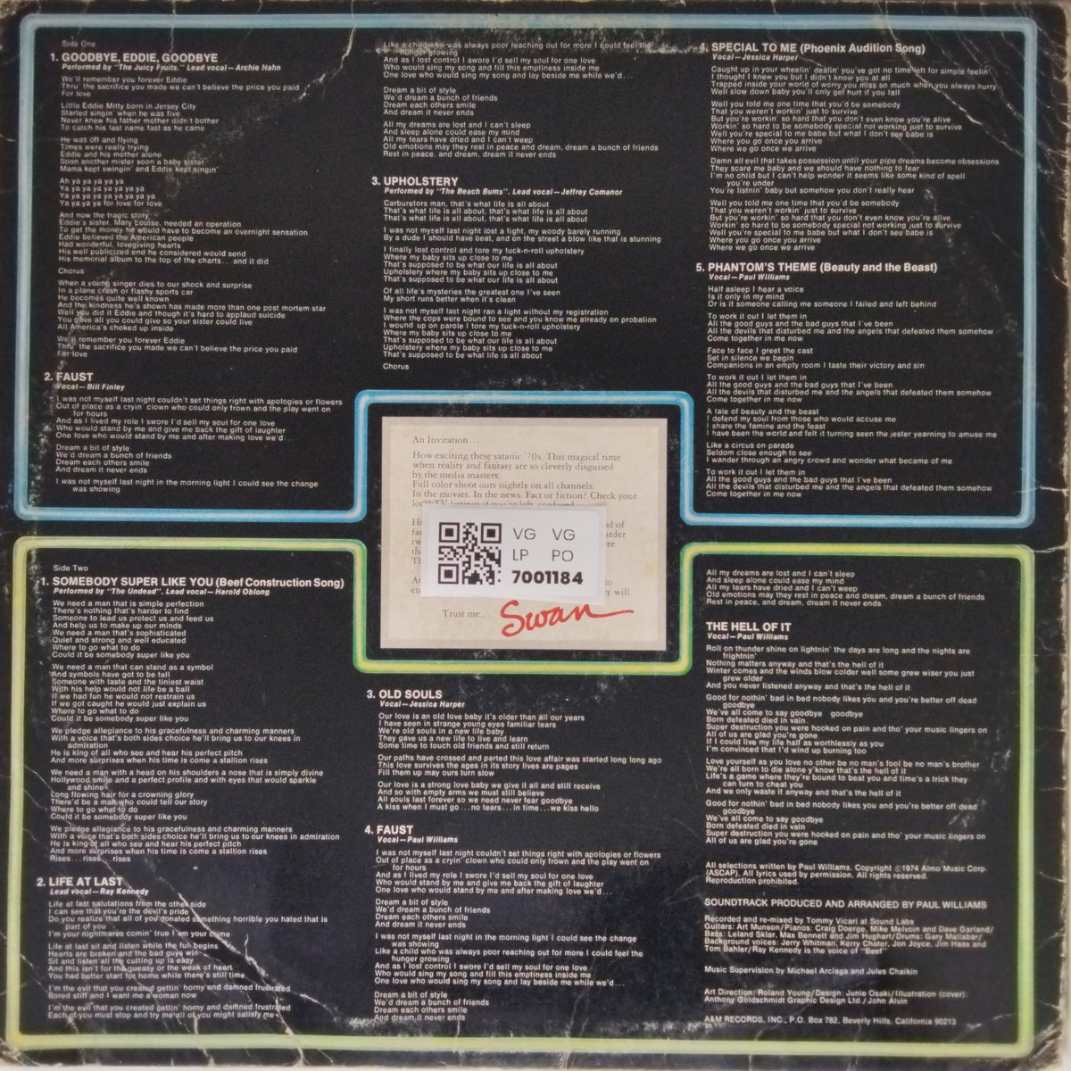 Various - Paul Williams - Phantom of the Paradise (Vinyl)