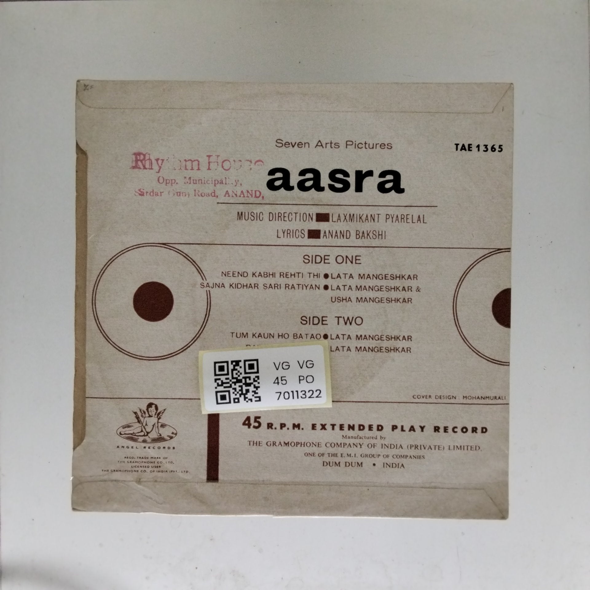 Laxmikant Pyarelal - Aasra (45-RPM)