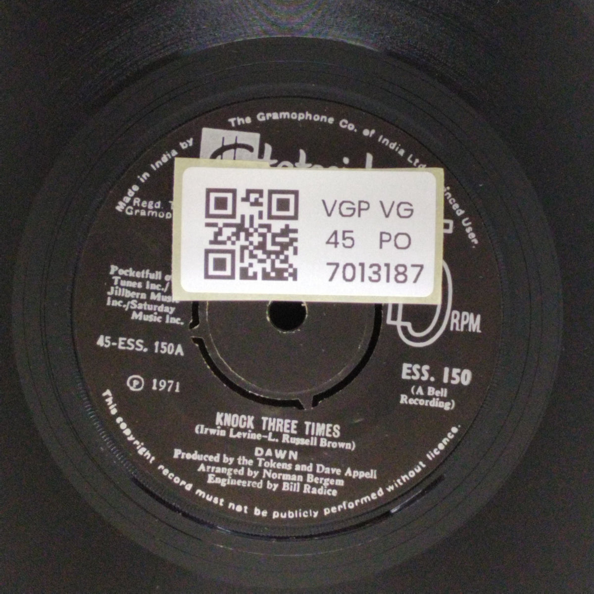 Dawn - Home / Knock Three Times (45-RPM)