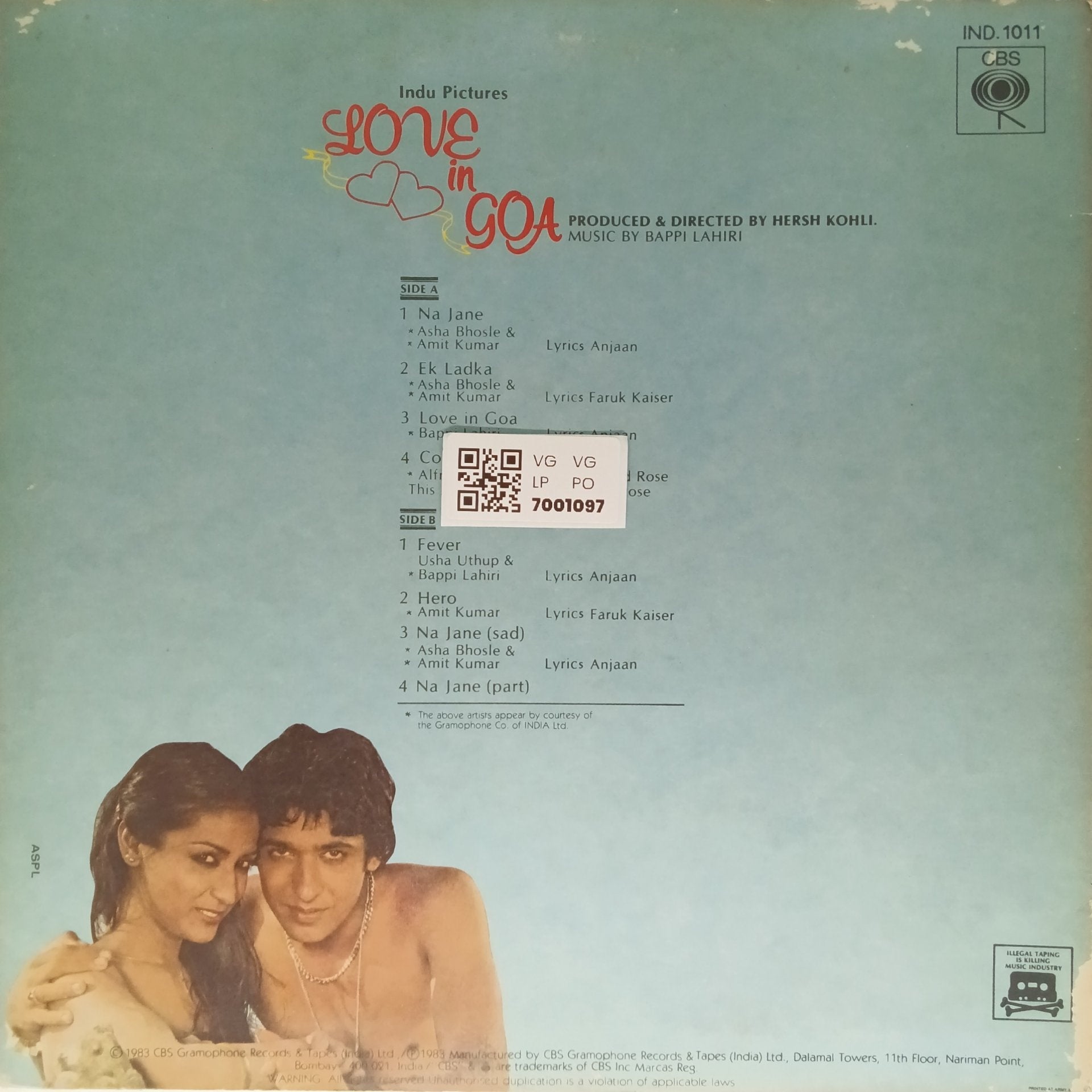 Bappi Lahiri - Love in Goa (Vinyl)