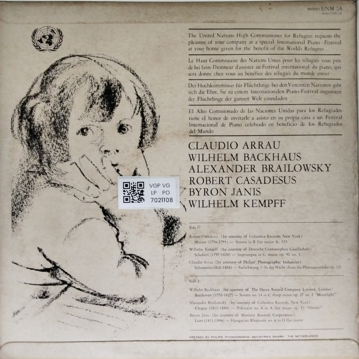 Claudio Arrau, Wilhelm Backhaus, Alexander Brailowsky, Robert Casadesus, Byron Janis, Wilhelm Kempff - International Piano Festival (Vinyl)