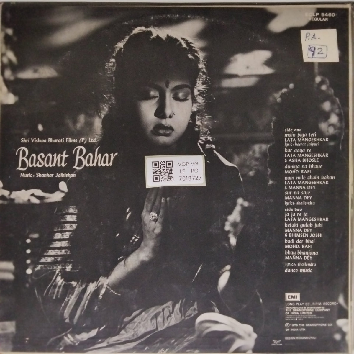 Shankar Jaikishan - Basant Bahar (Vinyl)