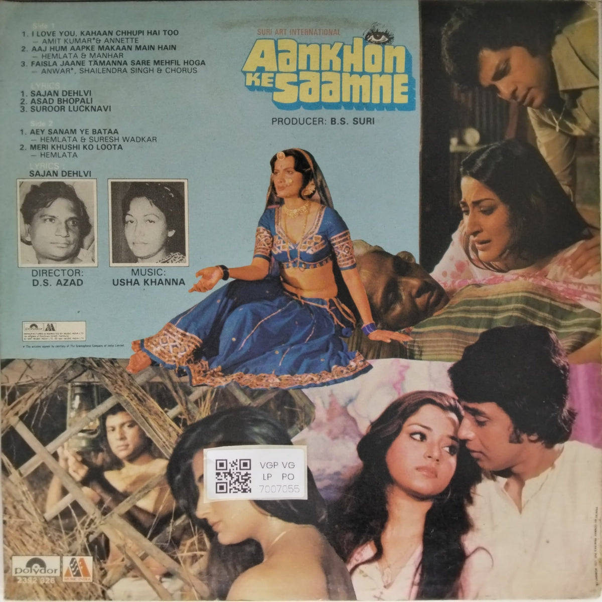 Usha Khanna - Aankhon Ke Saamne (Vinyl)