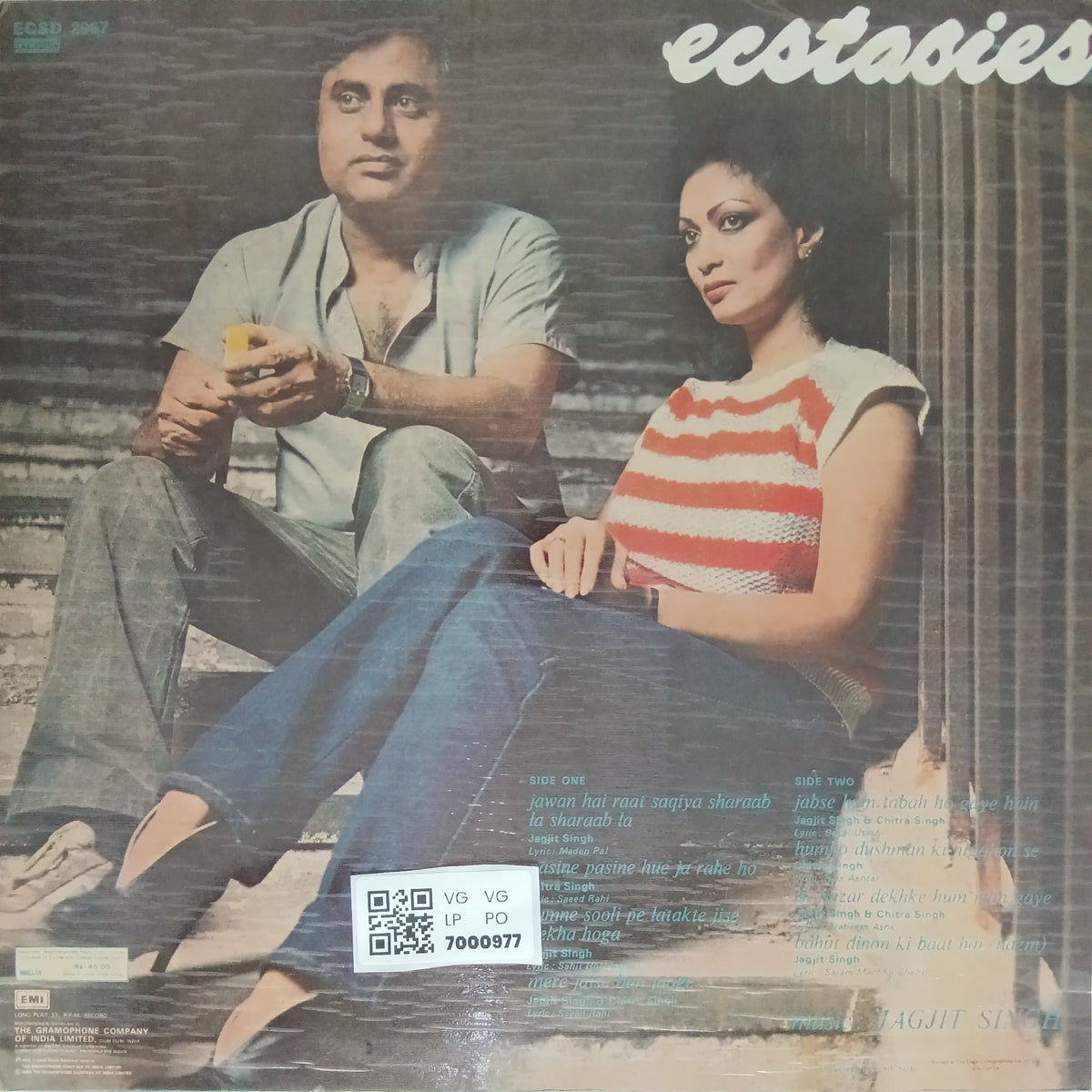Jagjit Singh, Chitra Singh - Ecstasies (Vinyl)