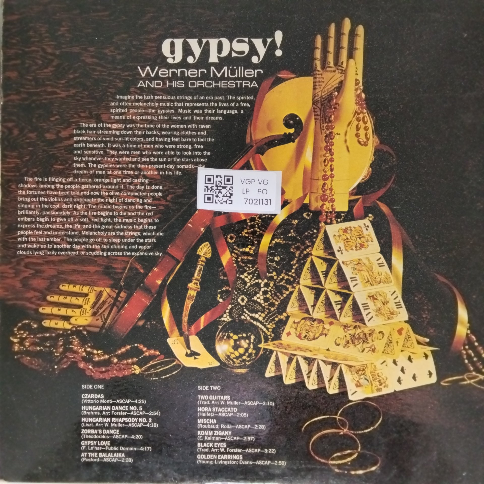 Werner Müller and His Orchestra - Gypsy! (Vinyl)