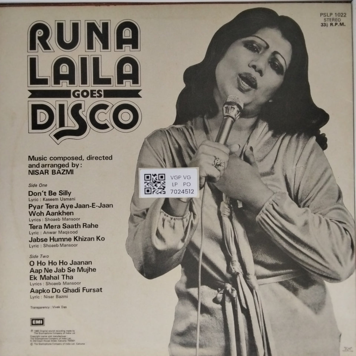 Nisar Bazmi - Runa Laila Goes Disco (Vinyl)