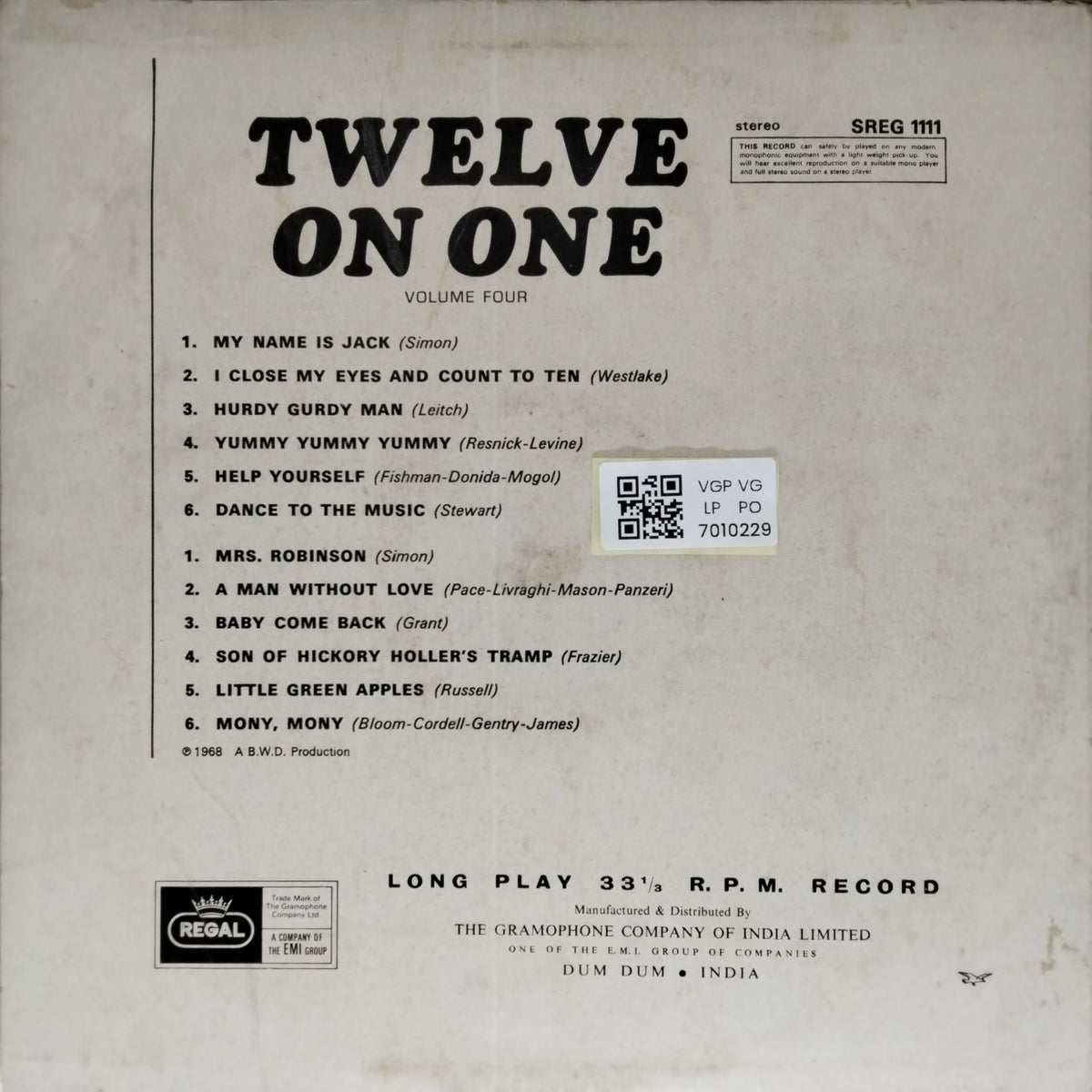 Various - Twelve on One Volume Four (Vinyl)