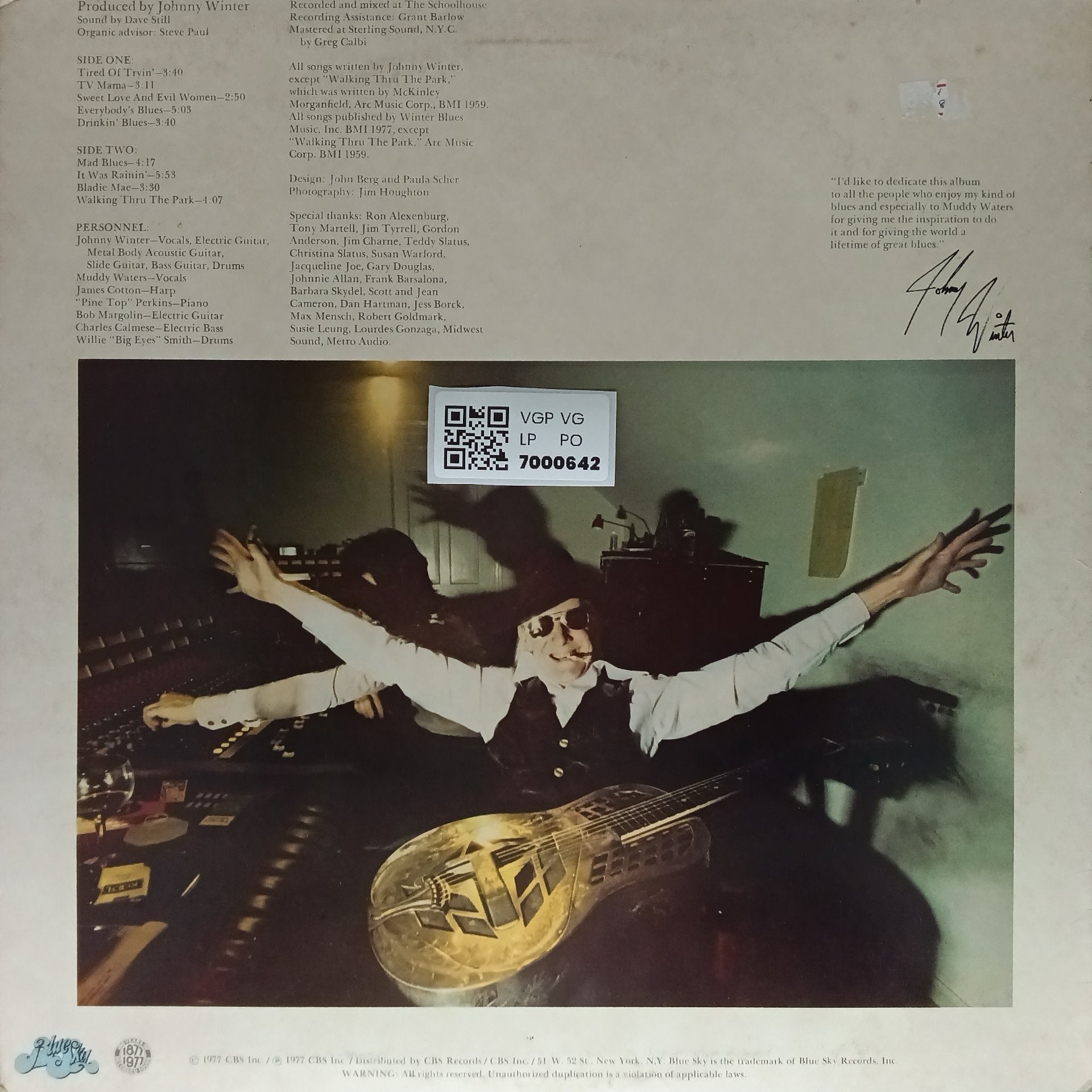 Johnny Winter - Nothin' But The Blues (Vinyl)