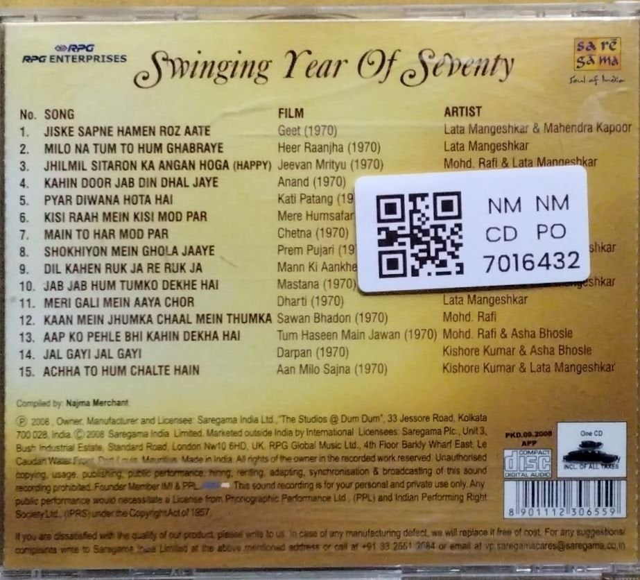 Various - Swinging Year of Seventy (CD)