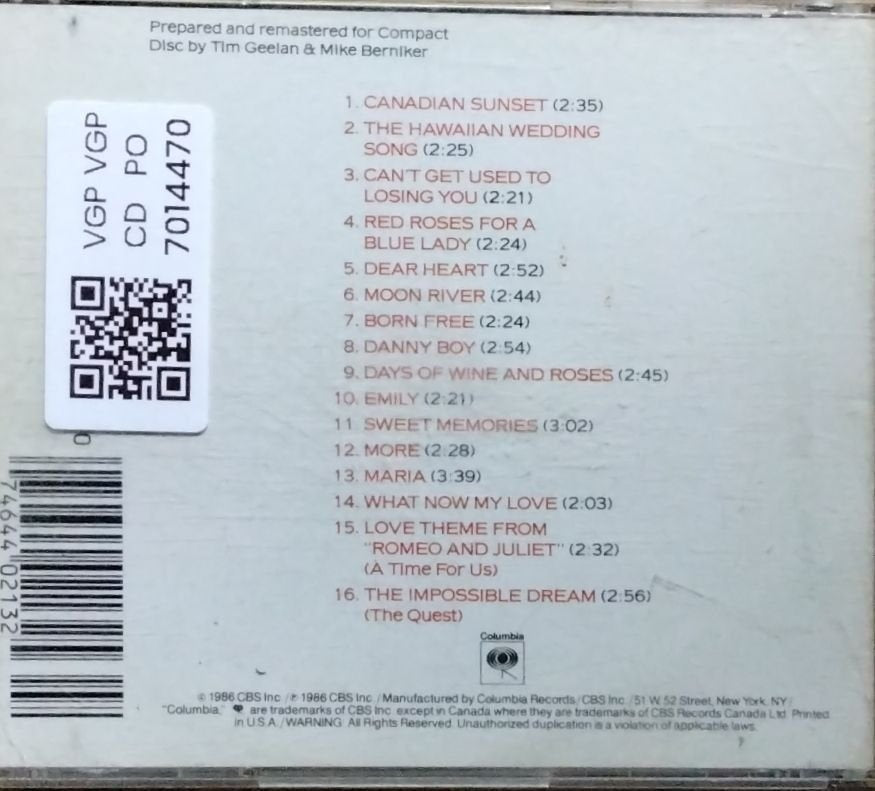 Andy Williams - 16 Most Requested Songs (CD)