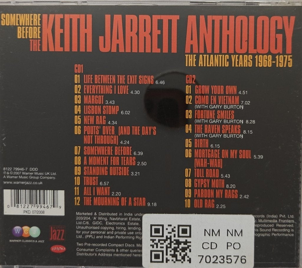 Keith Jarrett - Somewhere Before: The Keith Jarrett Anthology (CD) (2)