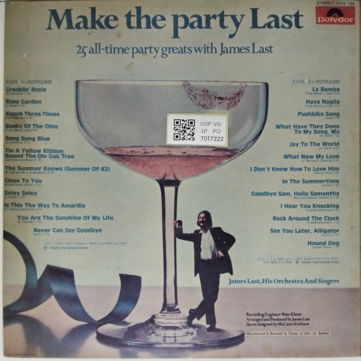James Last - Make the Party Last (Vinyl)