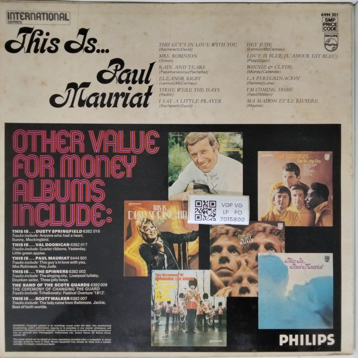 Paul Mauriat - This Is... Paul Mauriat (Vinyl)