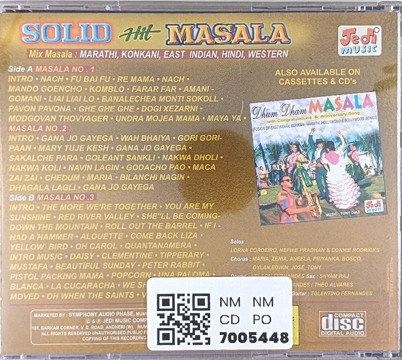 Tony Dias - Solid Hit Masala (CD)