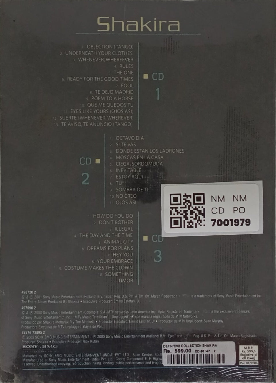 Shakira - Definitive Collection (CD) (3)