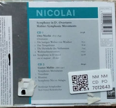 Otto Nicolai, Gustav Mahler - Nicolai: Symphony in D. Overtures Mahler: Symphonic Movements (CD) (2)
