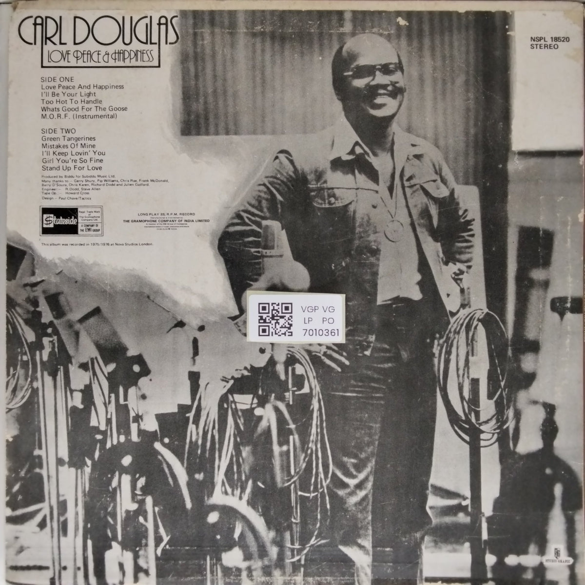 Carl Douglas - Love Peace & Happiness (Vinyl)