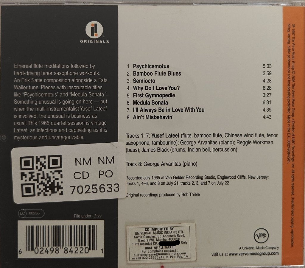 Yusef Lateef - Psychicemotus (CD)